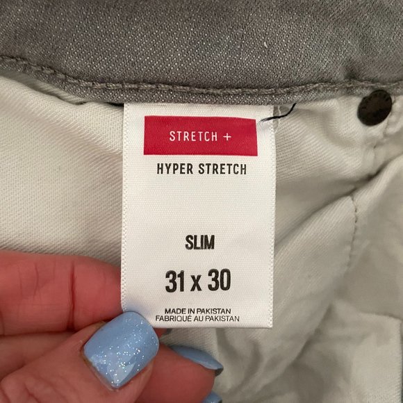 Stretch Material Jeans, Straight leg 5 pocket denim jeans - Picture 9 of 13